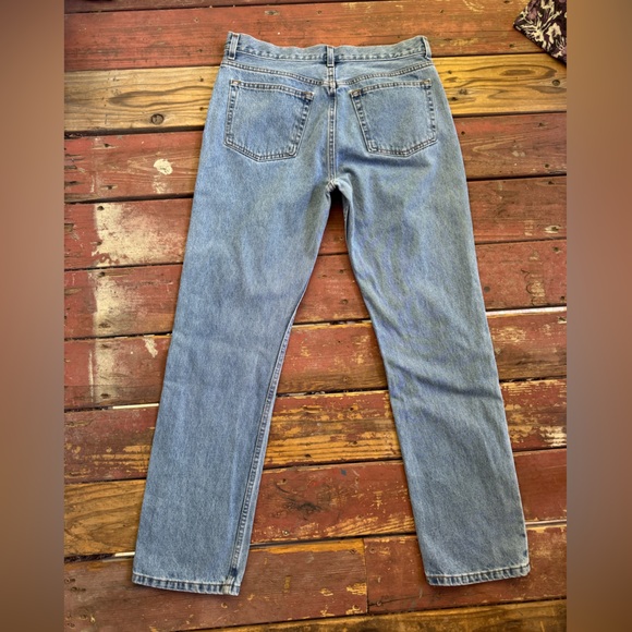 Blue Straight-Leg Classic Denim Jeans - Picture 4 of 8
